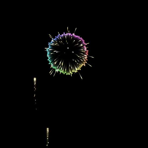 こころ花火の画面